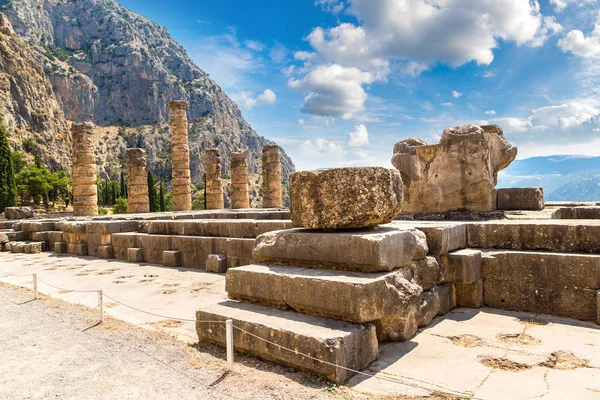 Il Tempio di Apollo a Delfi — Foto Stock