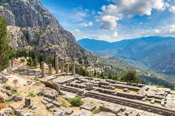 El Templo de Apolo en Delfos — Foto de Stock