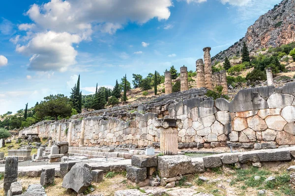 O Templo de Apolo em Delphi — Fotografia de Stock