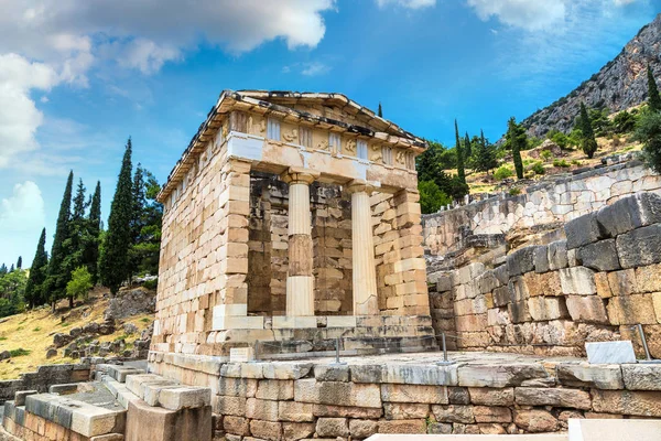 La tesoreria ateniese a Delfi — Foto Stock
