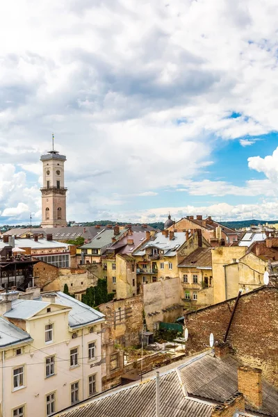 Lviv aus der Vogelperspektive — Stockfoto