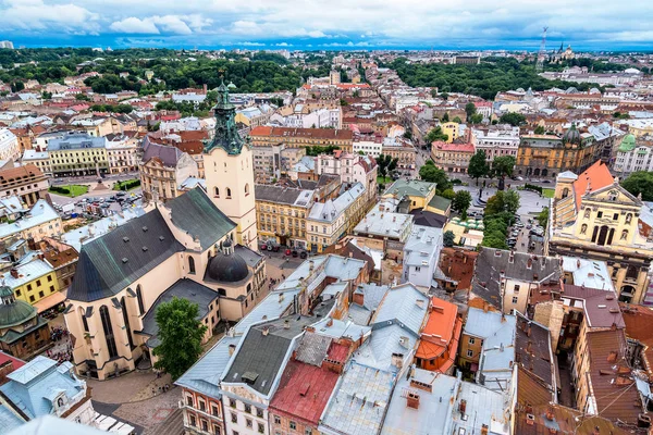 Panorama di Leopoli in Ucraina — Foto Stock