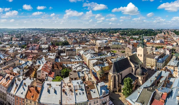 Panorama van Lviv in Oekraïne — Stockfoto