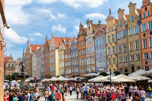 Fountain of the Neptune in Gdansk — Stock Photo, Image