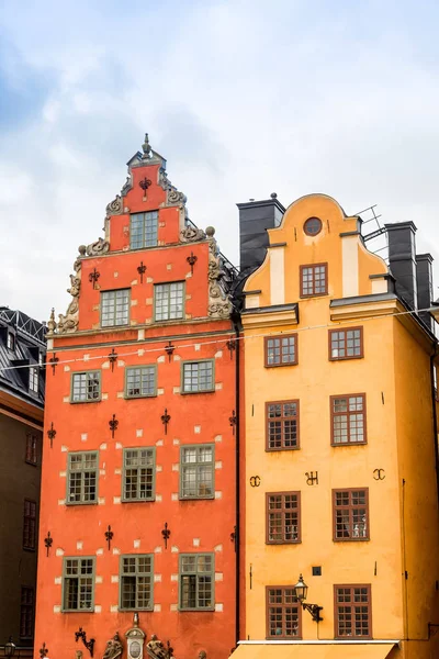 Praça Stortorget medieval mais antiga em Estocolmo — Fotografia de Stock