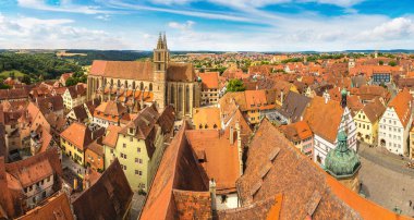 Rothenburg panoramik manzaralı