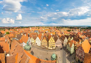Rothenburg panoramik manzaralı