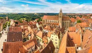 Rothenburg panoramik manzaralı