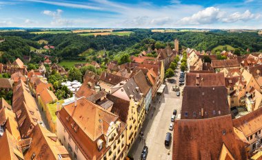 Rothenburg panoramik manzaralı