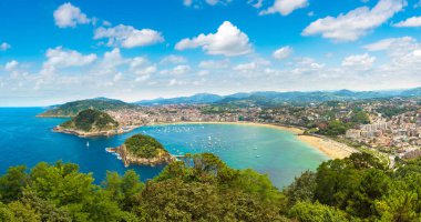 San Sebastian panoramik manzaralı