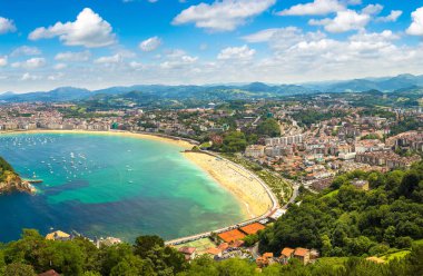 San Sebastian panoramik manzaralı