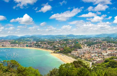 San Sebastian panoramik manzaralı
