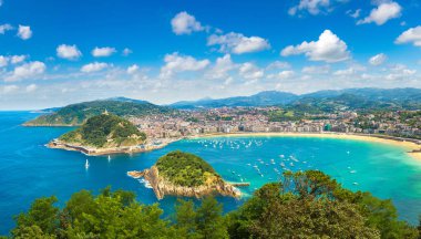 San Sebastian panoramik manzaralı