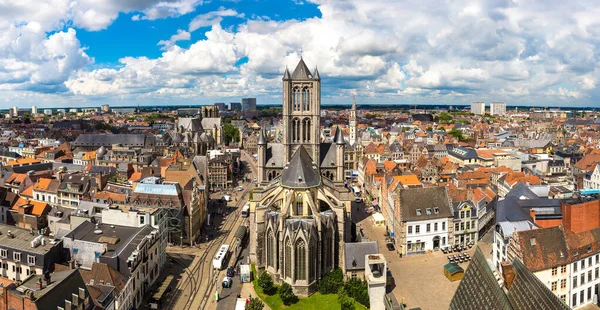 Vista panorâmica de Gent — Fotografia de Stock