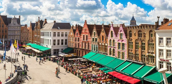 Market Square di Bruges — Stok Foto
