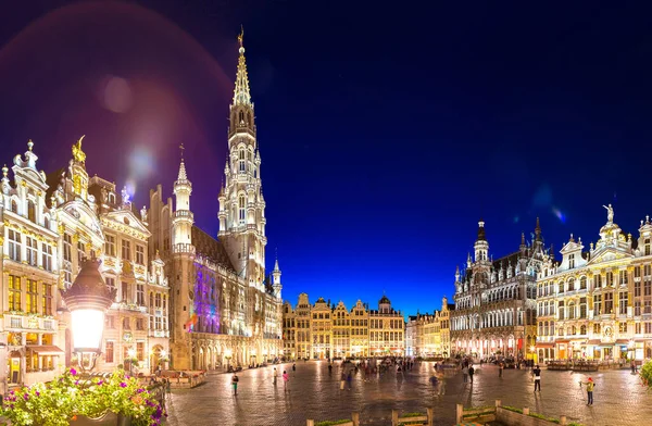 Het grand place in Brussel — Stockfoto