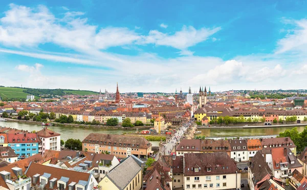 Wurzburg légi látképe — Stock Fotó