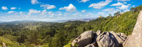 Пенья національного палацу в місті Sintra — стокове фото