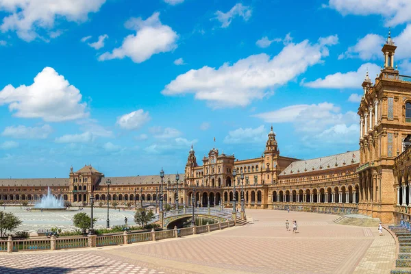 Spaans plein in Sevilla — Stockfoto