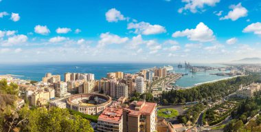 Malaga panoramik manzaralı