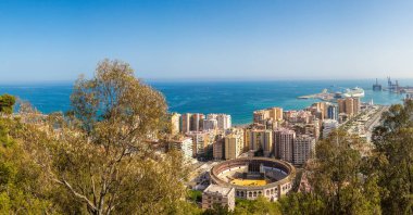 Malaga panoramik manzaralı