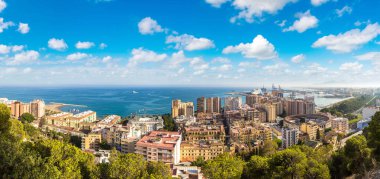 Malaga panoramik manzaralı