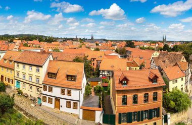 Quedlinburg, Almanya'nın panoramik görünüm