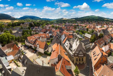Goslar, Almanya'nın panoramik görünüm