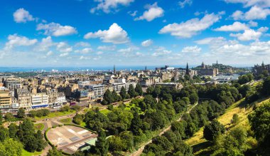 Edinburgh, İskoçya'nın panoramik görünüm
