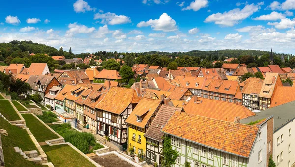 Панорамний вид з Кведлінбург, Німеччина — стокове фото