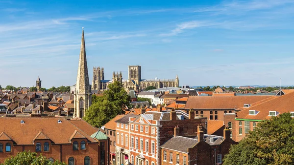 Panoramiczny widok z York, Anglia — Zdjęcie stockowe