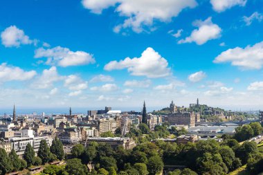 Edinburgh, İskoçya'nın panoramik görünüm