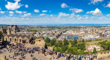 Edinburgh, İskoçya'nın panoramik görünüm