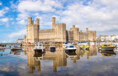 Caernarfon Castle in Wales clipart