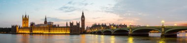 Big Ben, Parlamento, Londra 'daki Westminster Köprüsü