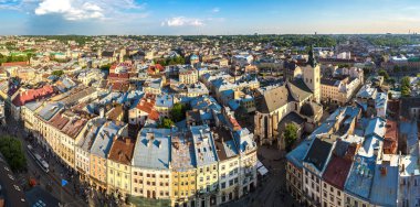 Lviv, Ukrayna, gün batımı
