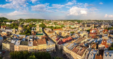 Lviv, Ukrayna, gün batımı