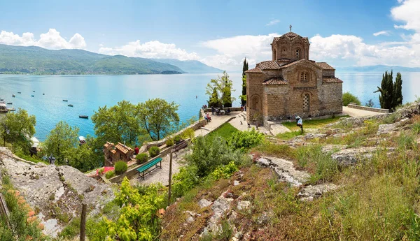 Ο Γιοβάν Kaneo εκκλησία στην Οχρίδα, πΓΔΜ — Φωτογραφία Αρχείου