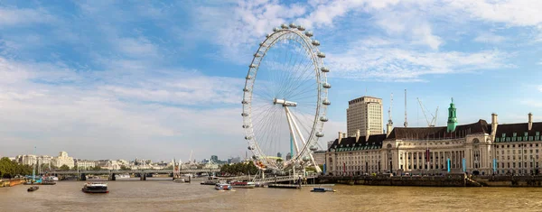 Londyńskie oko, duży diabelski młyn, Londyn — Zdjęcie stockowe