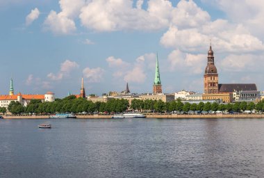 riga'nın panoramik manzarasını