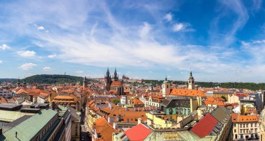 Prag panoramik havadan görünümü
