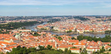 Prag panoramik havadan görünümü