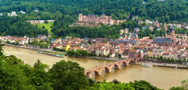 Heidelberg panoramik havadan görünümü