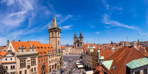 Panoramic aerial view of Prague — Stock Photo, Image