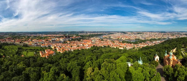 Panoramic aerial view of Prague — Stock Photo, Image