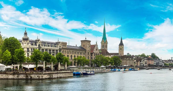 Історична частина міста Цюрих — стокове фото