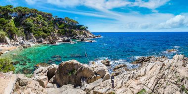 Lloret de Mar i kıyısında.