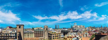 Barcelona 'nın panoramik görünümü