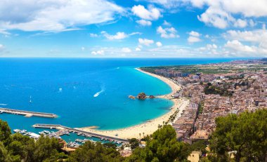 Blanes panoramik manzaralı