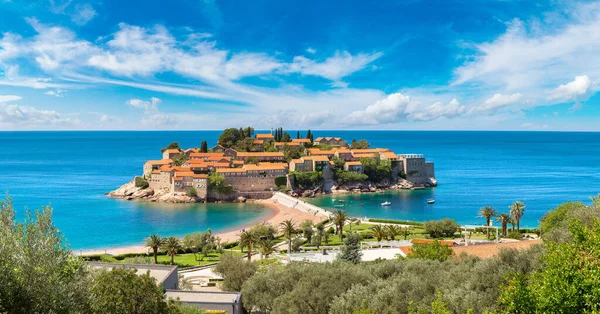 Wyspa Sveti Stefan w Budva — Zdjęcie stockowe